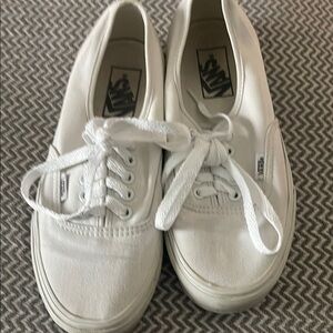 Vans Classic White Lace-Up Sneakers